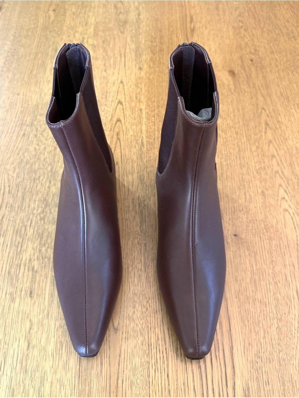 Quince Italian Leather Brown Chelsea Ankle Boots NIB Sz 7 - Picture 9 of 16